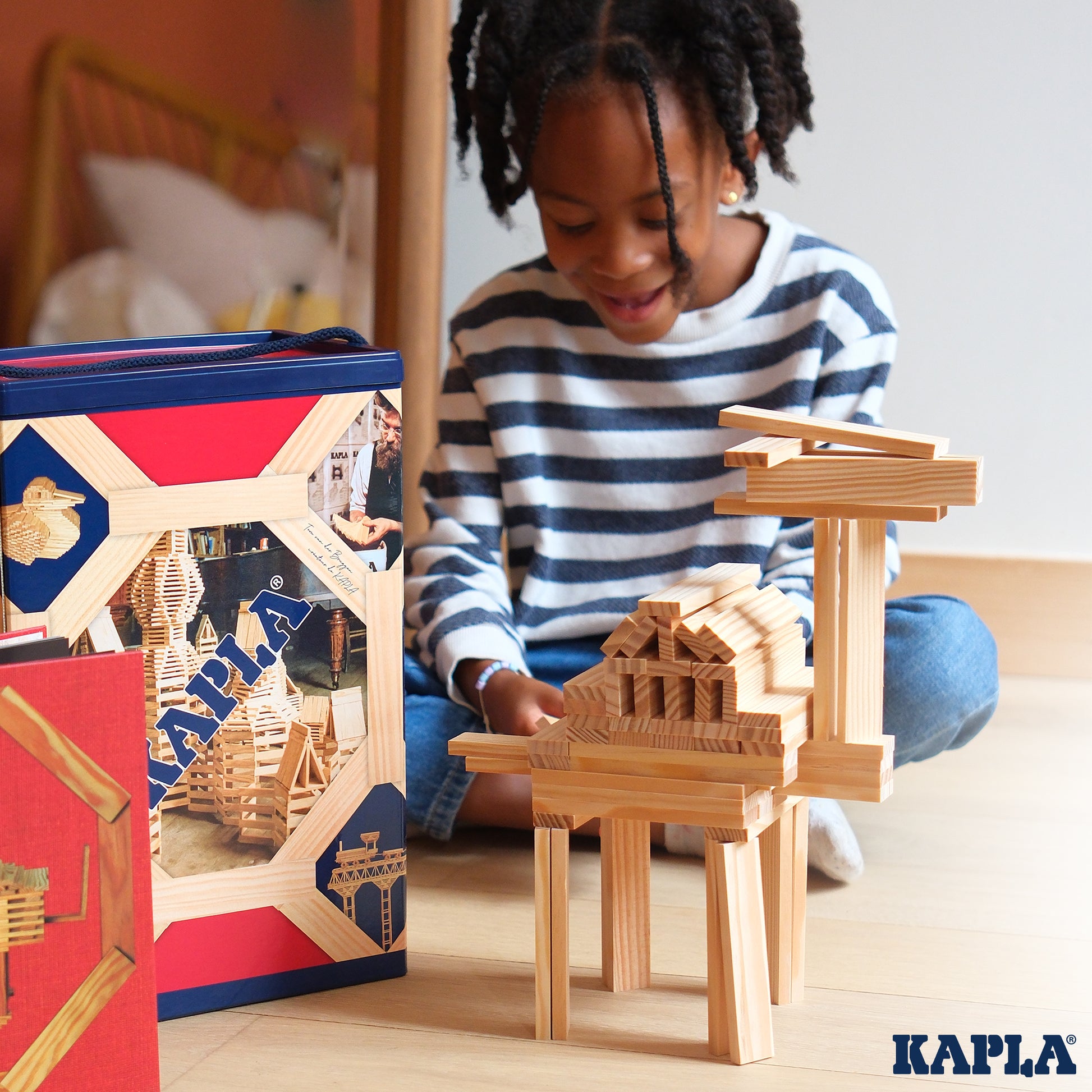 KAPLA Wooden Construction kit 200 Bricks