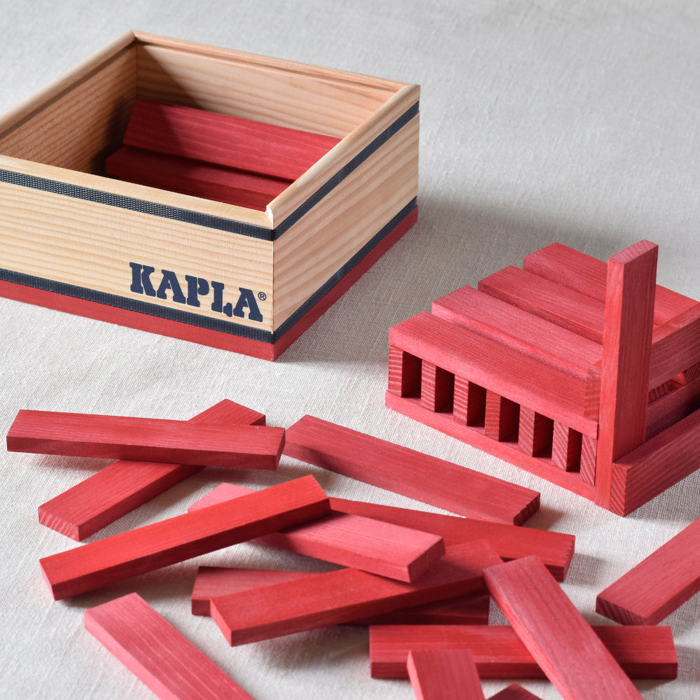 KAPLA - 40 Squares - Yellow - Wooden Construction Set – Toys2Learn