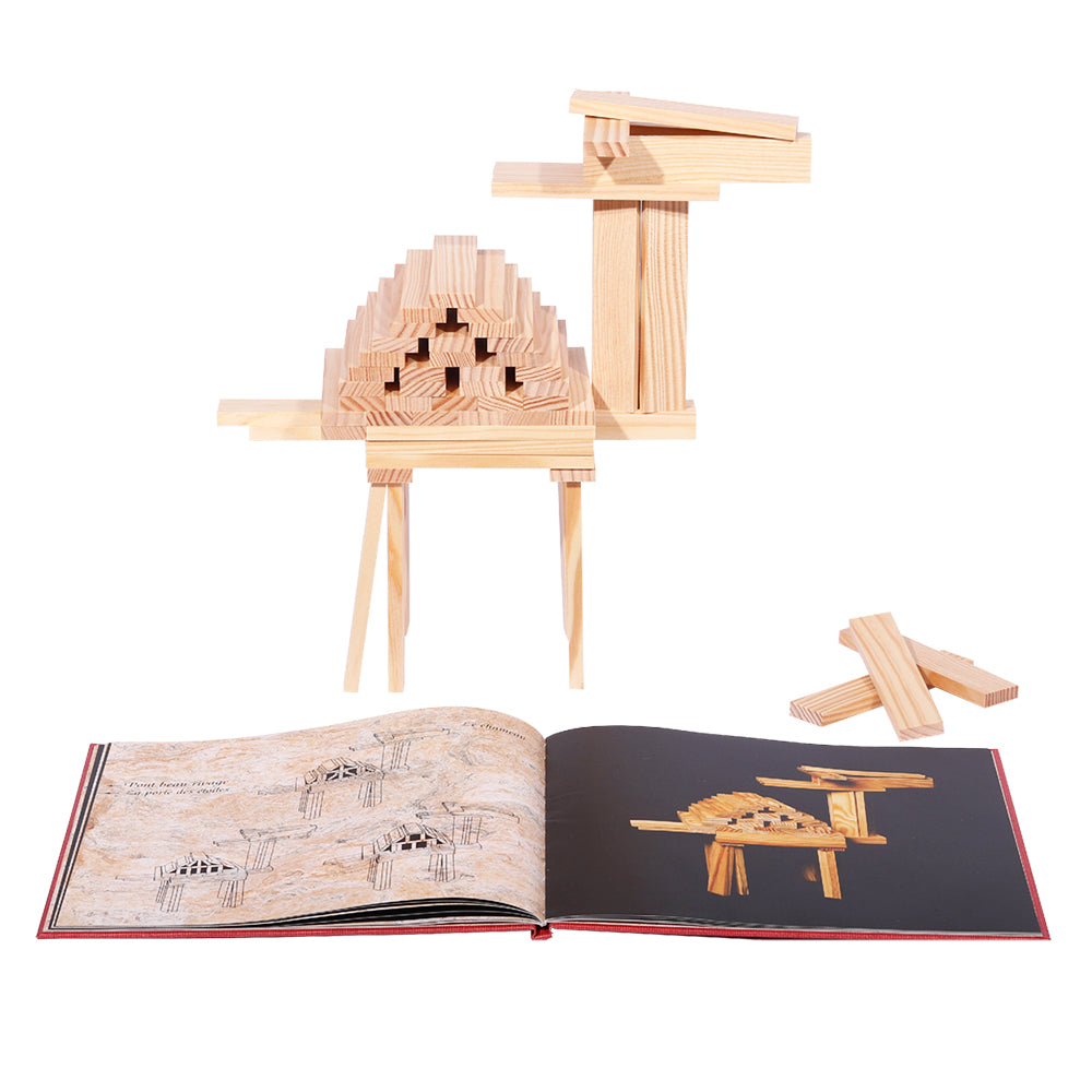 Livre kapla N°1 Animaux et constructions Rouge